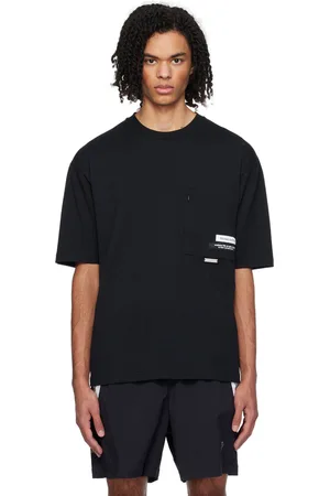 Izzue T-shirt noir à texte brodé
