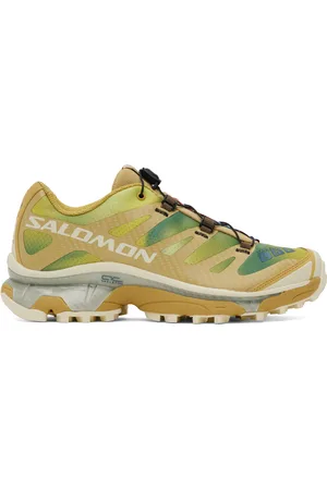 Salomon Baskets XT-4 OG Aurora Borealis vert et jaune