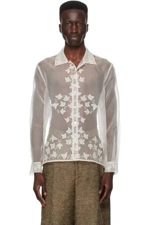 BODE Chemise blanche à appliqués floraux