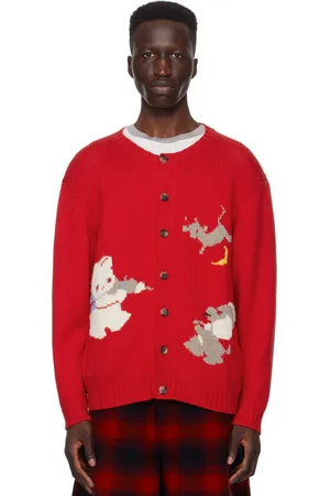 BODE Cardigan Novelty Prose rouge