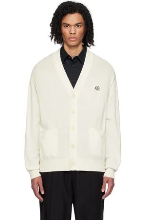 Izzue Cardigan blanc à logo brodé