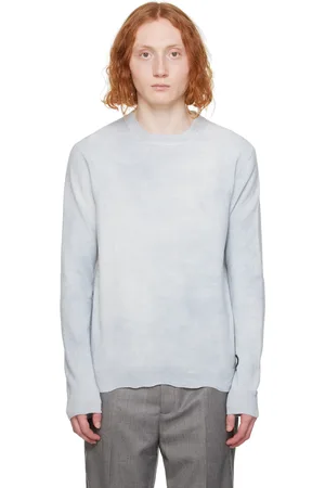 Acne Studios Pull bleu à col ras du cou