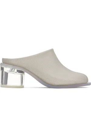 Maison Margiela Chaussures banc cassé en canevas à talon bottier transparent