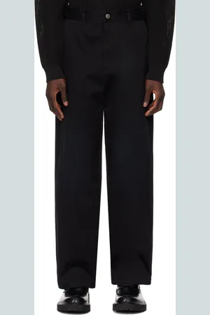 Solid Pantalon ample noir en denim