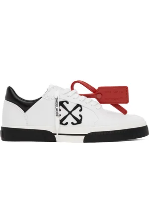 OFF-WHITE Baskets basses vulcanisées blanc et noir
