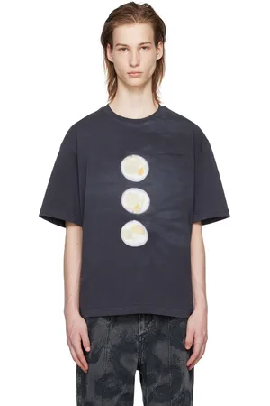 Feng Chen Wang T-shirt teint au végétal noir