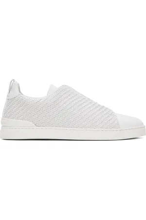 Ermenegildo Zegna Baskets Triple Stitch blanches