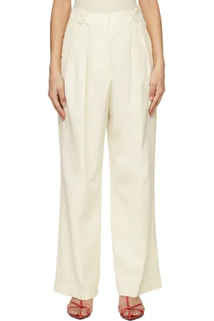 Rohe Pantalon ajusté blanc cassé