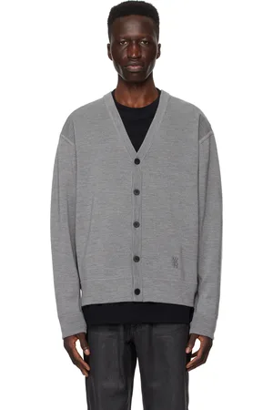 WOOYOUNGMI Cardigan gris à col en Y
