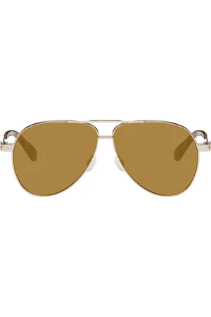 OFF-WHITE Lunettes de soleil Ruston dorées