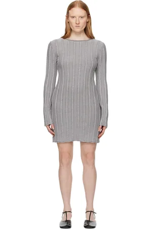 Filippa K Robe courte grise à bords roulés