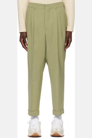 Ami Pantalon carotte vert