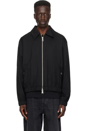 Ami Blouson aviateur noir à logo Ami de cœur