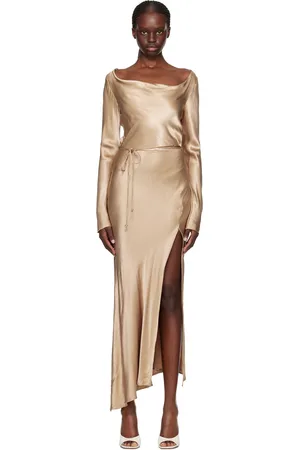 Bec & Bridge Robe longue Moon Dance taupe