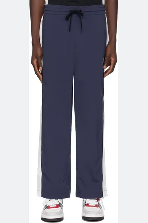 Izzue Pantalon de survêtement bleu marine à panneaux