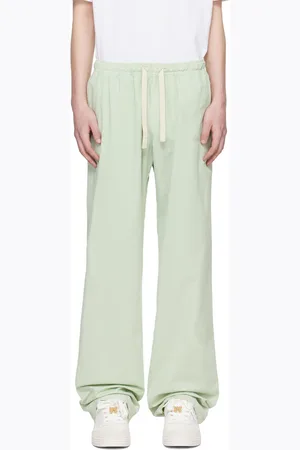 Palm Angels Pantalon de survêtement vert à logo brodé