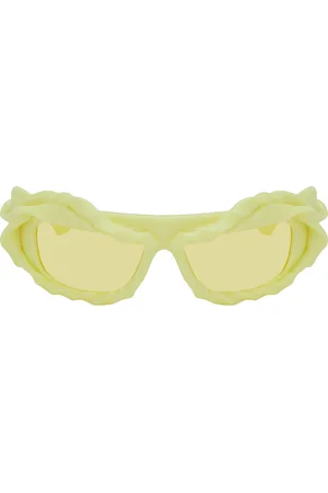 OTTOLINGER Lunettes de soleil sculpturales jaunes