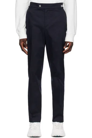 Moncler Pantalon bleu marine à rayures