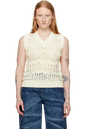 Eytys Gilet Yves blanc cassé