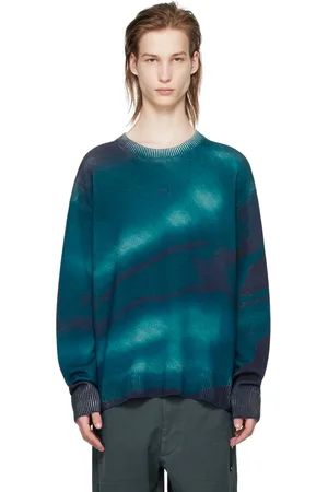 A-cold-wall* Pull dégradé bleu marine