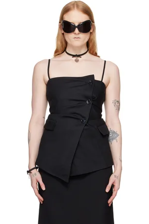 Camisole noire à bretelles fines | Sandra