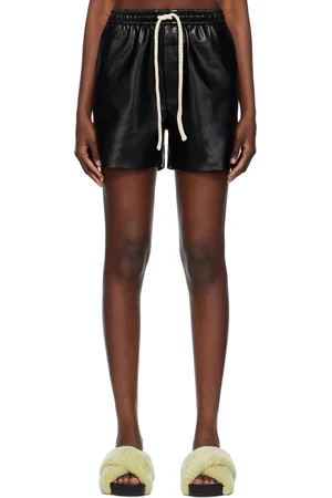 Nanushka Short Maurine noir en cuir synthétique