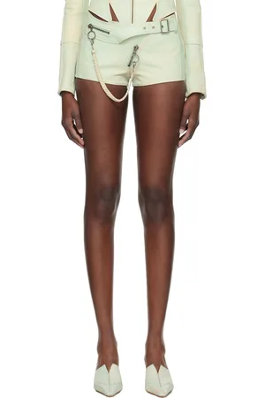KNWLS Short Nihil bleu en cuir