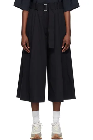 STUDIO NICHOLSON Pantalon noir à ceinture