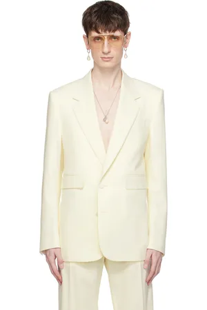 Dolce & Gabbana Veston blanc cassé à simple boutonnage