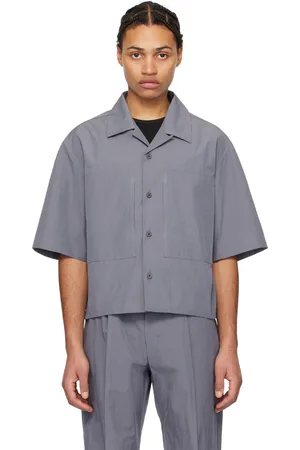 AMOMENTO Chemise écourtée grise