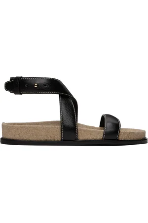 Totême Sandales noires en cuir