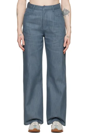 AMOMENTO Jean droit bleu