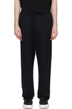 Y-3 Pantalon de survêtement droit noir