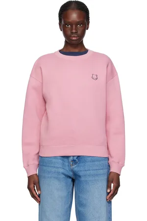 Maison Kitsuné Pull molletonné rose à logo de renard