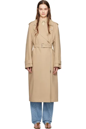 Totême Trench beige à revers tailleur