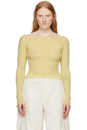 Baserange T-shirt à manches longues Tabbys Star jaune