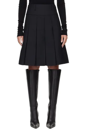 Fax Copy Express Jupe midi noire exclusive à SSENSE