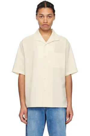 Document Chemise blanc cassé à poche plaquée