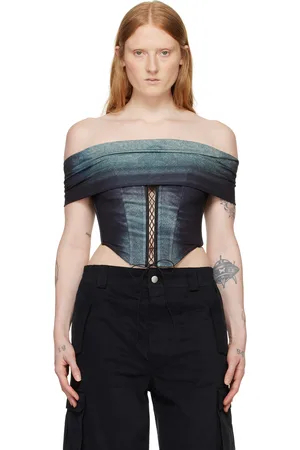 MISBHV Corset noir à ornement lacé