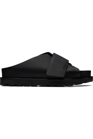 Jil Sander Sandales à enfiler noires à brides entrecroisées