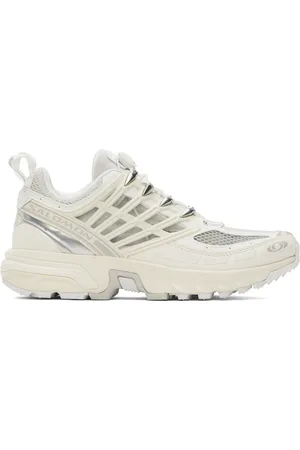 Salomon Baskets Pro blanc et argenté à technologie Agile Chassis™ System