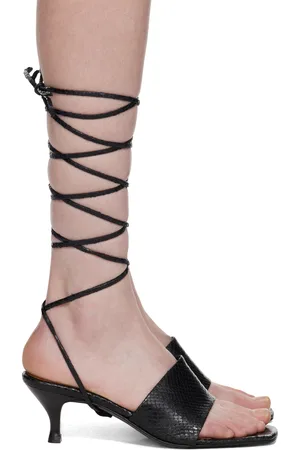 Filippa K Sandales à petit talon noires à brides