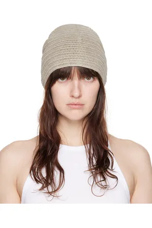 Filippa K Bonnet vert en crochet