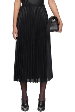 JUNYA WATANABE Jupe midi noire à plis