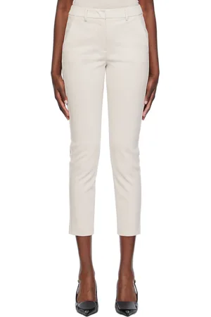 Max Mara Pantalon Farad blanc cassé