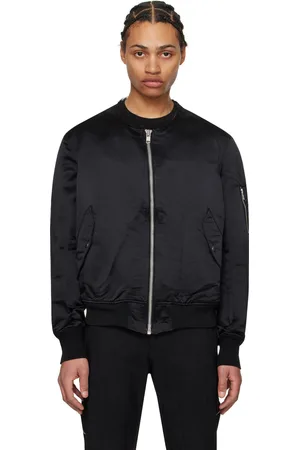 Comme des Garçons Blouson aviateur noir à bord effiloché