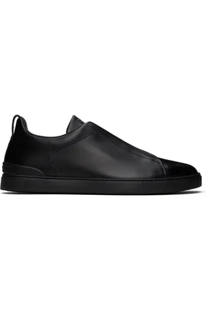 Ermenegildo Zegna Baskets Triple Stitch noires