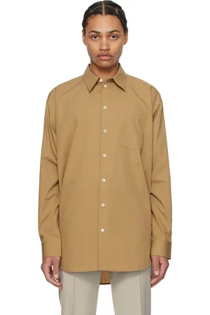 Helmut Lang Chemise surdimensionnée brun clair
