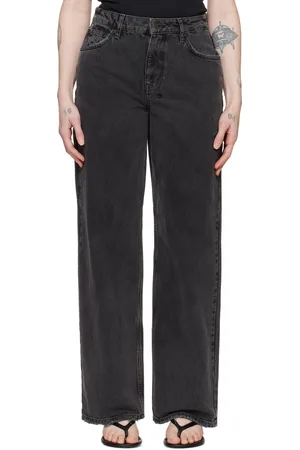 KSUBI Jean menuisier noir à taille basse