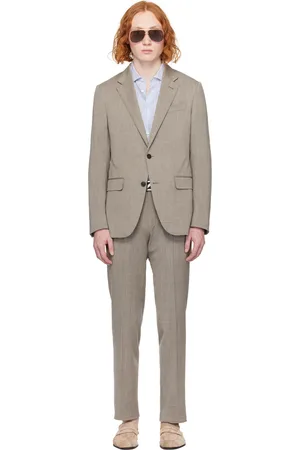 Ermenegildo Zegna Complet taupe à revers tailleur